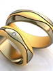 Обручальное кольцо из бело-желтого золота AOG-obr-744 из Комбинированные от Ювелирный салон Art of glow 1