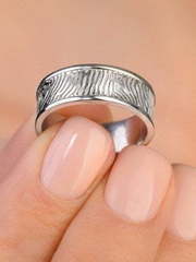 Необычные золотые обручальные кольца aog-wrb-043 из Белое золото от Ювелирный салон Art of glow 2