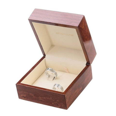 Необычные золотые обручальные кольца aog-wrb-043 из Белое золото от Ювелирный салон Art of glow 4