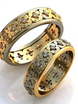 Эксклюзивные обручальные кольца с бриллиантами AOG-obr-565 из Комбинированные от Ювелирный салон Art of glow 1