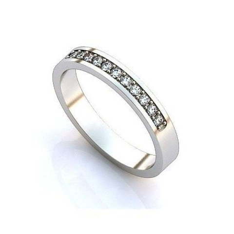 Бриллиантовое обручальное кольцо из белого золота AOG-WRB-035 из Белое золото от Ювелирный салон Art of glow 1
