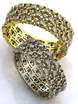 Роскошные обручальные кольца с бриллиантами AOG-obr-1237 из Желтое золото от Ювелирный салон Art of glow 1
