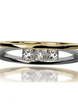 Необычное обручальное кольцо с бриллиантами AOG-WR-0023-2 из Комбинированные от Ювелирный салон Art of glow 1
