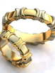Необычные золотые обручальные кольца AOG-obr-702 из Комбинированные от Ювелирный салон Art of glow 1