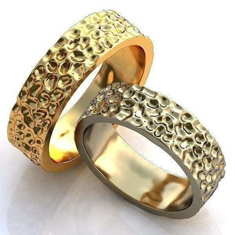 Необычные обручальные кольца AOG-obr-201 из Желтое золото от Ювелирный салон Art of glow 1
