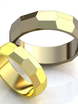 Стильные обручальные кольца для двоих AOG-obr-691 из Желтое золото от Ювелирный салон Art of glow 1