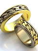 Золотые обручальные кольца с цепями AOG-obr-040 из Комбинированные от Ювелирный салон Art of glow 1