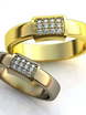 Золотые обручальные кольца с бриллиантами AOG-obr-378 из Желтое золото от Ювелирный салон Art of glow 1