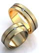 Стильные обручальные кольца с центральным бриллиантом AOG-obr-043 из Желтое золото от Ювелирный салон Art of glow 1