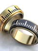 Оригинальные широкие обручальные кольца AOG-obr-073 из Комбинированные от Ювелирный салон Art of glow 1