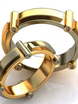 Обручальные кольца оригинальной формы AOG-obr-265 из Комбинированные от Ювелирный салон Art of glow 1