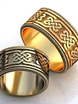 Широкие обручальные кольца из золота AOG-obr-774 из Желтое золото от Ювелирный салон Art of glow 1