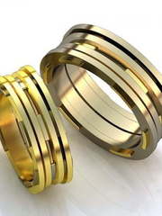 Дизайнерские обручальные кольца AOG-obr-513 из Желтое золото от Ювелирный салон Art of glow 1