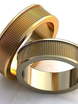 Стильные золотые обручальные кольца AOG-obr-203 из Желтое золото от Ювелирный салон Art of glow 1