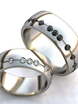 Обручальные кольца с черными бриллиантами AOG-obr-1528 из Белое золото от Ювелирный салон Art of glow 1