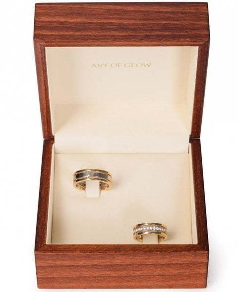 Стильные тройные обручальные кольца R-KO-1076 из Комбинированные от Ювелирный салон Art of glow 3