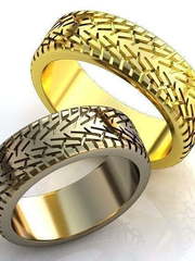 Оригинальные обручальные кольца без камней AOG-obr-164 из Желтое золото от Ювелирный салон Art of glow 1