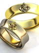 Обручальные кольца с королевскими лилиями AOG-obr-401 из Желтое золото от Ювелирный салон Art of glow 1