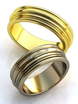 Обручальные кольца с рельефной поверхностью AOG-obr-051 из Желтое золото от Ювелирный салон Art of glow 1