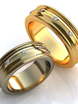 Широкие обручальные кольца с бриллиантами AOG-obr-046 из Желтое золото от Ювелирный салон Art of glow 1
