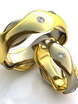 Фигурные обручальные кольца с бриллиантами AOG-obr-179 из Комбинированные от Ювелирный салон Art of glow 1