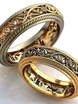 Золотые обручальные кружевные кольца AOG-obr-253 из Комбинированные от Ювелирный салон Art of glow 1