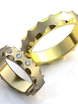 Фигурные обручальные кольца с камнями AOG-obr-021 из Желтое золото, Комбинированные от Ювелирный салон Art of glow 1