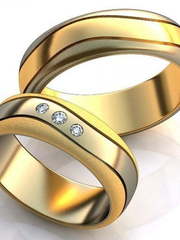 Обручальные кольца из двух видов золота AOG-obr-327 из Комбинированные от Ювелирный салон Art of glow 1