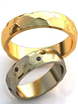 Обручальные кольца с рельефной поверхностью AOG-obr-692 из Желтое золото от Ювелирный салон Art of glow 1
