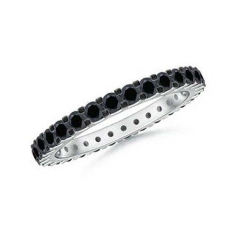 Обручальное кольцо с черными бриллиантами AOG-WRB-036 из Белое золото от Ювелирный салон Art of glow 1