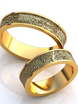 Обручальные кольца с отпечатками пальцев AOG-obr-480 из Желтое золото от Ювелирный салон Art of glow 1