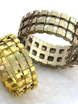 Необычные широкие обручальные кольца AOG-obr-211 из Желтое золото от Ювелирный салон Art of glow 1
