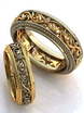 Золотые обручальные кольца с узором AOG-obr-520 из Комбинированные от Ювелирный салон Art of glow 1