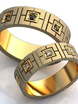 Необычные матовые обручальные кольца AOG-obr-452 из Розовое (красное) золото от Ювелирный салон Art of glow 1