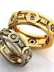 Оригинальные обручальные кольца с бриллиантами AOG-obr-672 из Желтое золото от Ювелирный салон Art of glow 1