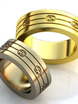Дизайнерские широкие обручальные кольца AOG-obr-696 из Желтое золото от Ювелирный салон Art of glow 1