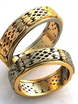 Двухцветные золотые обручальные кольца AOG-obr-577 из Комбинированные от Ювелирный салон Art of glow 1