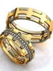 Необычные обручальные кольца с бриллиантами AOG-obr-553 из Комбинированные от Ювелирный салон Art of glow 1