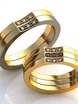 Обручальные кольца с камнями AOG-obr-580 из Комбинированные от Ювелирный салон Art of glow 1