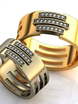 Широкие обручальные кольца авторского дизайна AOG-obr-306 из Желтое золото от Ювелирный салон Art of glow 1