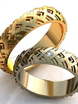 Дизайнерские обручальные кольца AOG-obr-285 из Желтое золото от Ювелирный салон Art of glow 1