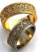 Обручальные кольца с драгоценными камнями AOG-obr-275 из Желтое золото от Ювелирный салон Art of glow 1