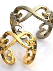 Необычные обручальные кольца без камней AOG-obr-695 из Желтое золото от Ювелирный салон Art of glow 1