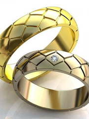 Золотые обручальные кольца AOG-obr-284 из Желтое золото от Ювелирный салон Art of glow 1