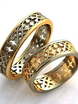 Золотые обручальные кольца без камней AOG-obr-571 из Комбинированные от Ювелирный салон Art of glow 1