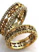 Обручальные кольца из желто-белого золота AOG-obr-628 из Комбинированные от Ювелирный салон Art of glow 1