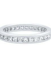 Помолвочное кольцо с бриллиантами огранки Принцесса AOG-WRB-020 из Белое золото от Ювелирный салон Art of glow 1