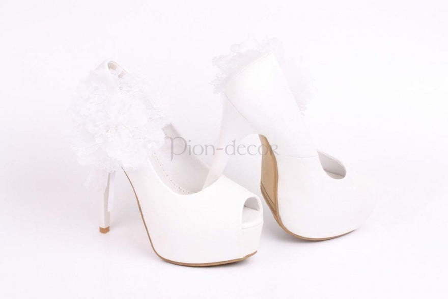 Свадебный туфли с пионом от  2