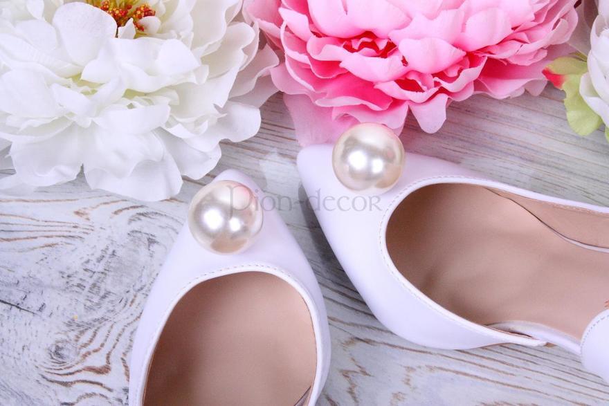 Белые свадебные туфли невесты Pearl от  4