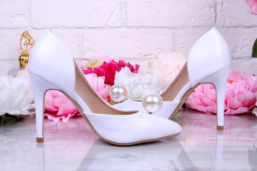 Белые свадебные туфли невесты Pearl от  6